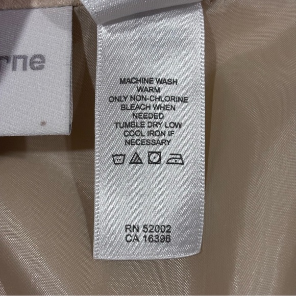 Liz Claiborne Lizsport Patchwork Tan and Cream Faux Suede Midi Pencil Skirt 12 - Picture 4 of 9